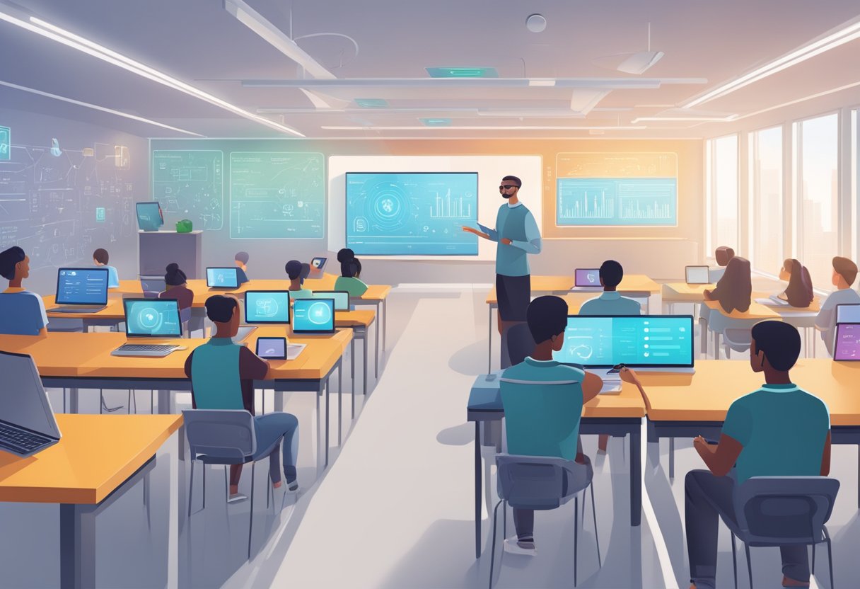 AI-powered analytics helping educators identify at-risk students
